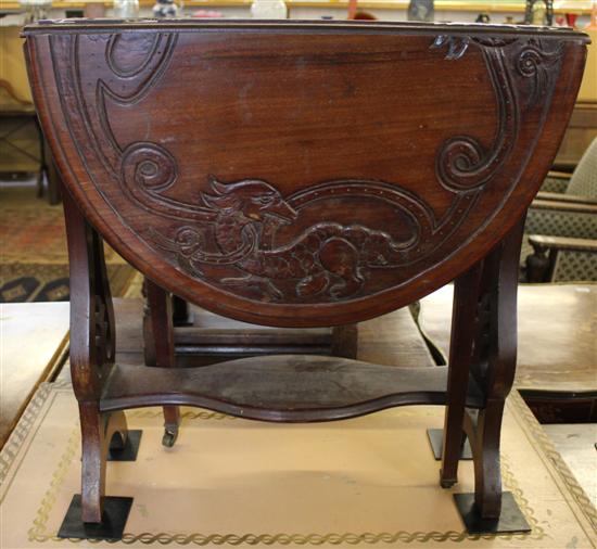 Arts & Crafts Sutherland table and inlaid Sutherland table